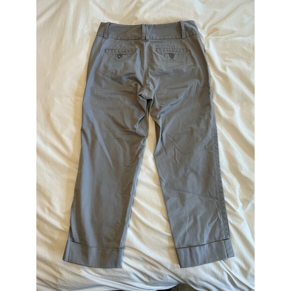 Eddie Bauer Mercer Fit Gray Khaki Dress Pants Women Size 4 Wrinkle Resistant - Picture 2 of 10